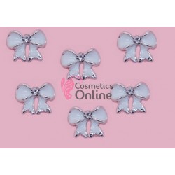 Decoratiuni 3D Metalice 018 Fundite Argintii cu Alb 